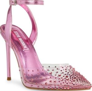 Steve Madden Venus Metallic Pink Heels